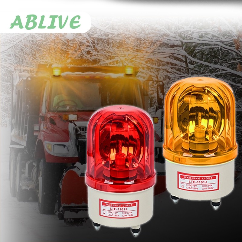 Lampu Warning LTE-1101 / Lampu Putar 220V / Rotary Light / Lampu Ambulance Rotary LED