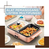 Goto Toshi Minipan Electric Hotpot Alat Panggangan Grill Pan BBQ 2in1