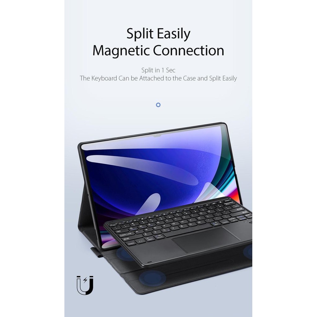 Hapeklik- Case Keyboard Bluetooth Samsung Tab S9 Tab S9 Plus Tab S9 Ultra Tab S9 Fe Tab S9 Fe