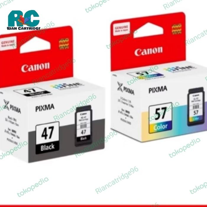 Ready JT Tinta Cartridge Canon 47/57 untuk Printer Canon E400,E410,E417,E477