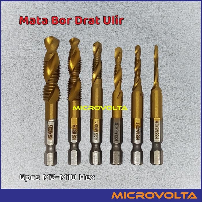 Mata Bor Pembuat Ulir Drat Baut Tap Drill