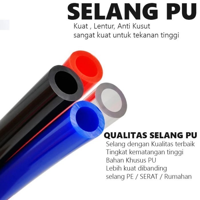 Populer Paket Lengkap Cuci Mobil Selang Pu 8Mm Pompa Akana 4949 Tekanan Tinggi