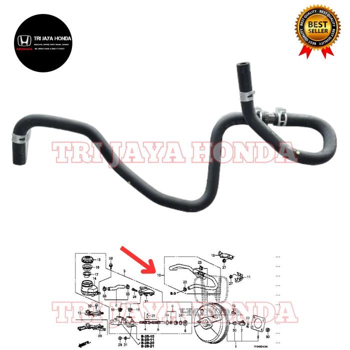 Promo Hose Selang Boster Booster Rem Valve One Way Engine Mobil Honda Brio Mobilio Brv Freed Jazz Rs