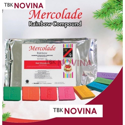 

[ 1 KG ] MERCOLADE RAINBOW COKLAT WARNA BATANG / RAINBOW CHOCOLATTE