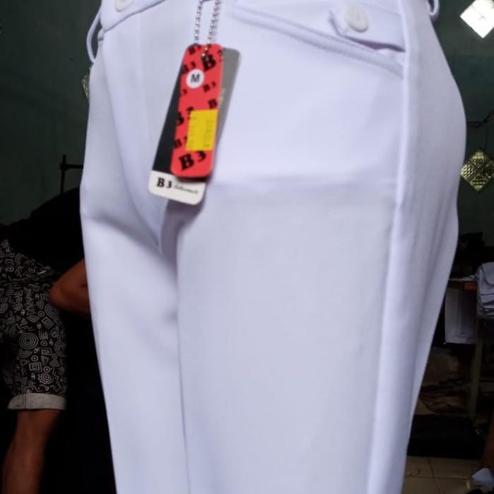 Celana Kerja Wanita Putih Kain Gracela Import Formal Panjang Fit Terlaris