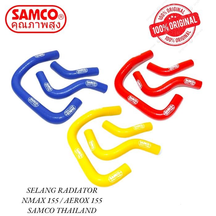Grosir Selang Radiator Samco Pnp Nmax Aerox 155 Thailand Ori Slang Variasi Merah Biru Kuning
