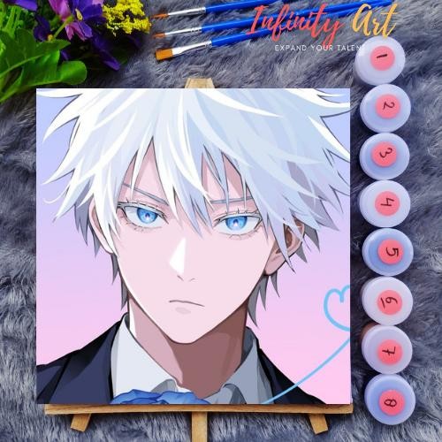 

Paint By Number [ Jujutsu Kaisen ] Gojou Satoru Paint By Number Anime 20X20 Cm Paint By Number Diy