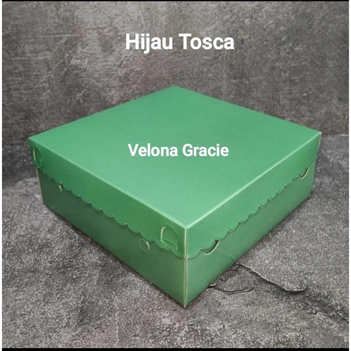 Dus 20x20 Hijau Renda isi 50 pcs Kotak Dus Nasi Katering Tutup Pisah