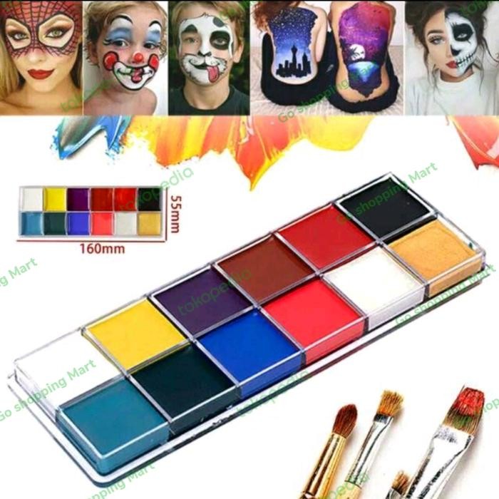 

12 Warna Face Body Paint Painting Makeup Oil Special Effect Luki