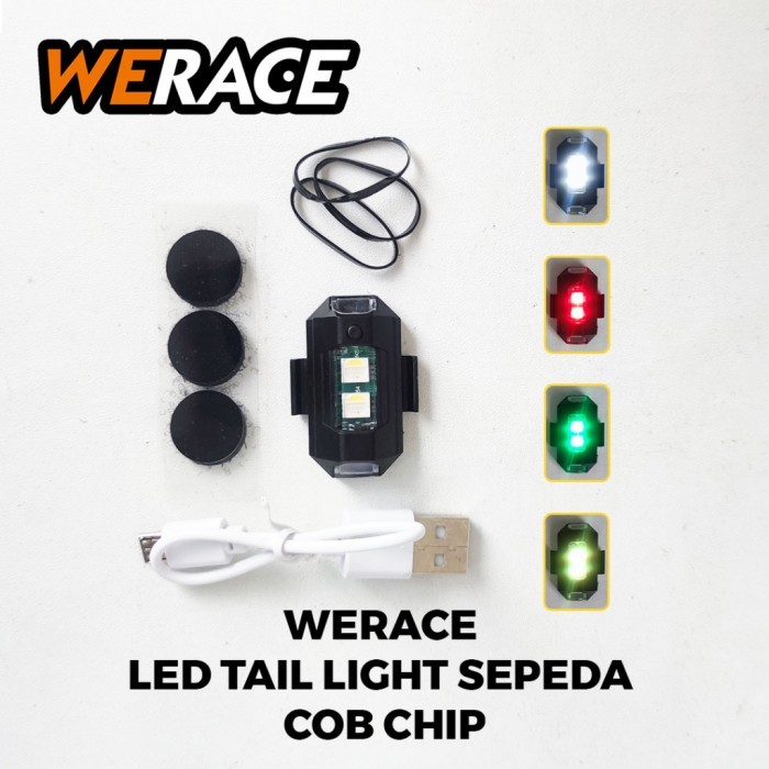 [WERACE] Strobo Lampu LED 7 Warna Universal Anti Tabrakan Untuk Motor