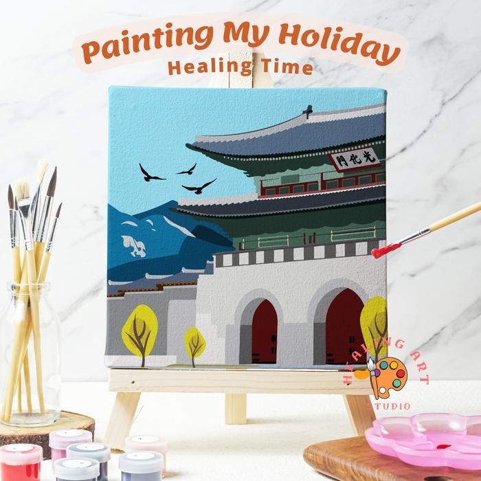 

Painting By Number Lukisan Hanok Korea / Alat Melukis Healingart