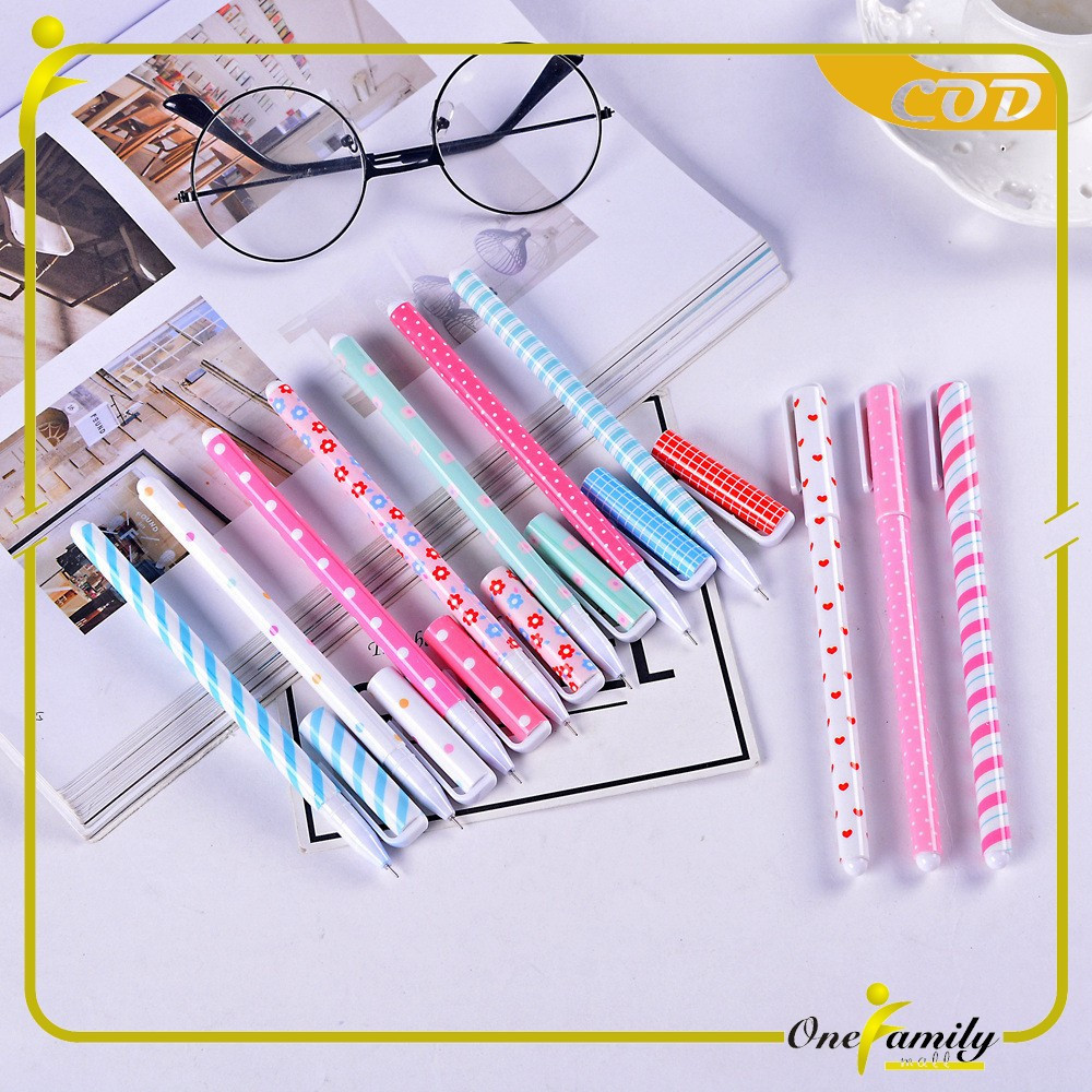

ONE-A54 Pulpen Gel Set Warna Warni 10IN1 Pena Cair Motif Karakter / Pena Korea Color Pen Souvenir