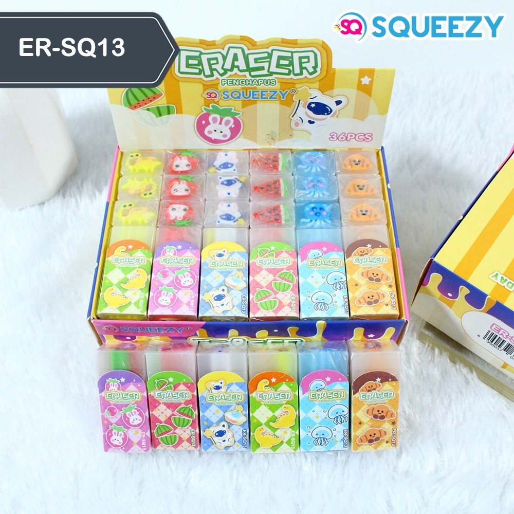 

Harga Grosir (1Kotak/36pcs)Penghapus/Eraser Pensil Gambar SWEET BAKING Dan BUNGA Ukuran 5X2X1CM
