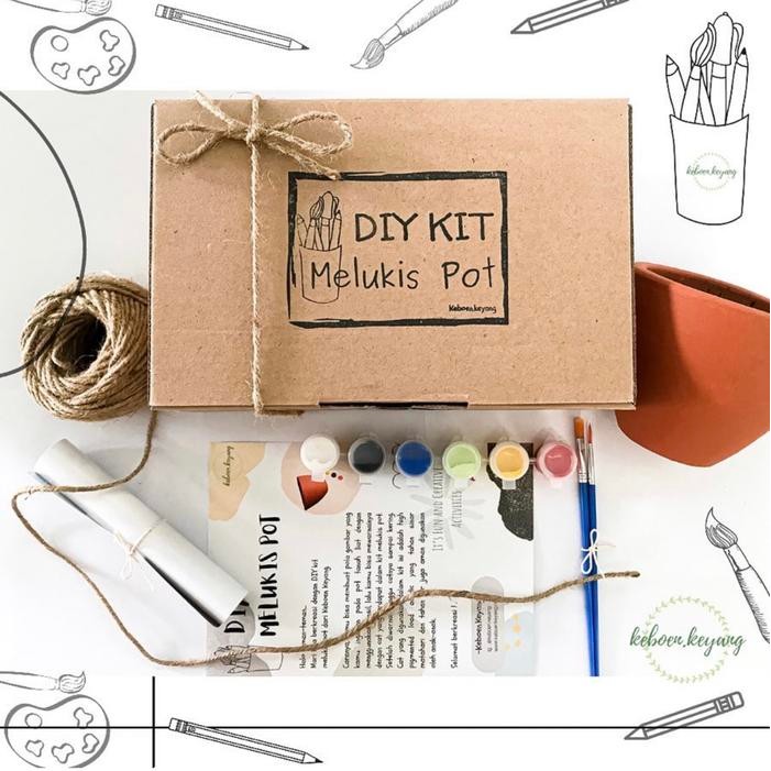 

Diy Melukis Pot/Kado/Hampers/Kreativitas Anak