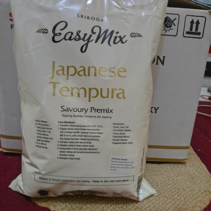 

Barang Terlaris Tepung Tempura-Sriboga Easy Mix Japanese Tempura 1Kg Packing Aman