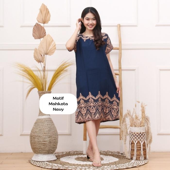 Ready Daster Bali Pendek Kekinian - Homedress Bali Dress Rayon Nyaman Termurah