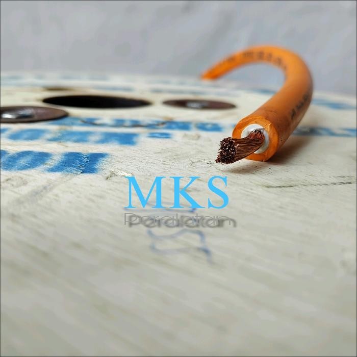 DISA HILA. [PAKET 10 METER] KABEL LAS SUPERFLEX ORANGE 16MM [100% FULL TEMBAGA] KABEL LAS 16MM