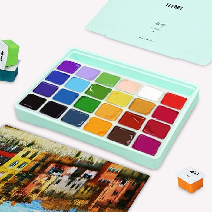 

Miya Himi Gouache Paint Set 18/24 Warna 30Ml Cat Untuk Cat Cat Air Perlengkapan Seni Murid Pen