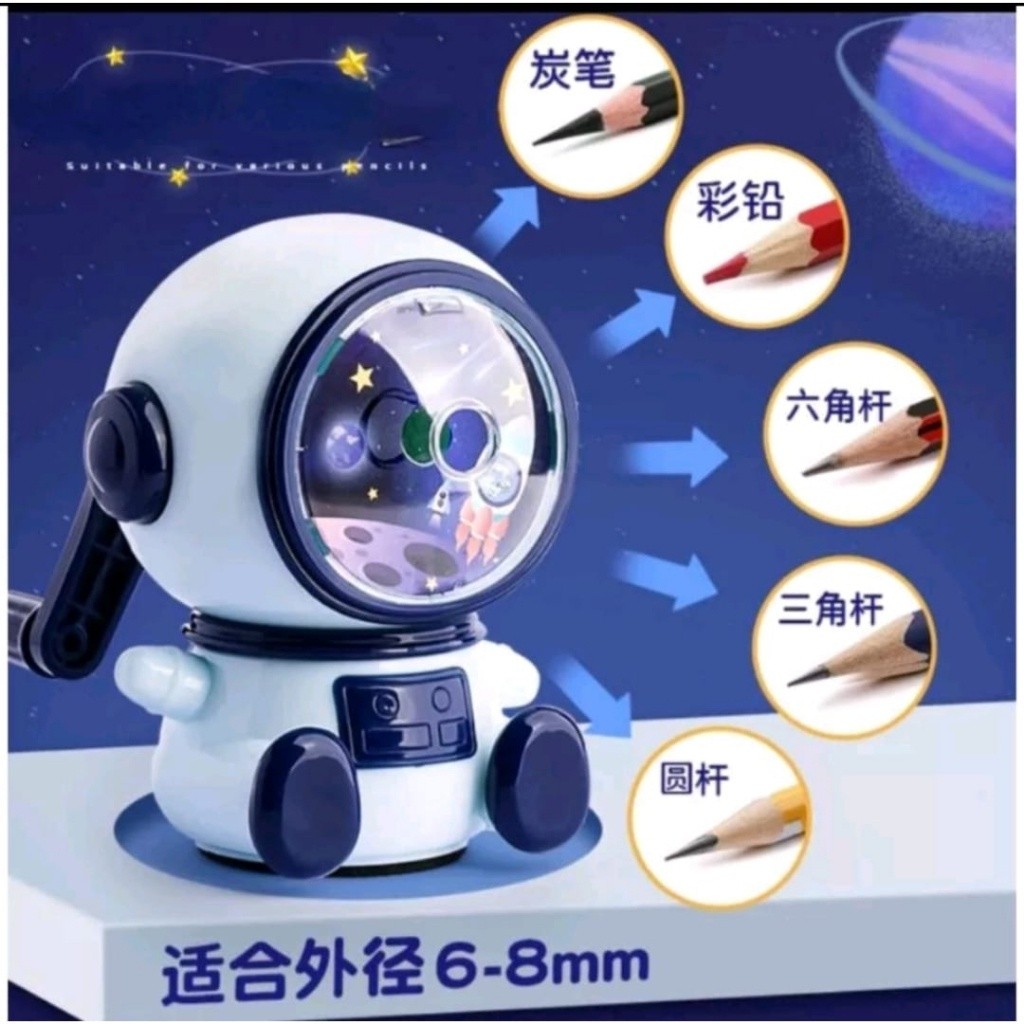 

Serutan astronout / serutan Pensil putar/ Rautan Pensil Putar / Ongotan / Sharpener / Peruncing