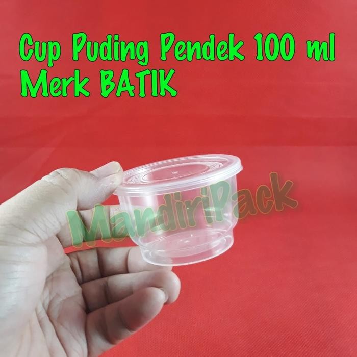 Cup Puding / Cup Sauce 100 ml Batik isi 25