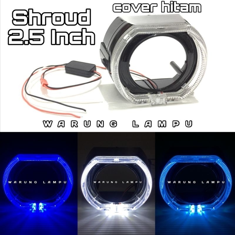 Shroud Biled Shroud Ukuran 1,5 Inch 2,5 Inch 3 Inch Cover Hitam