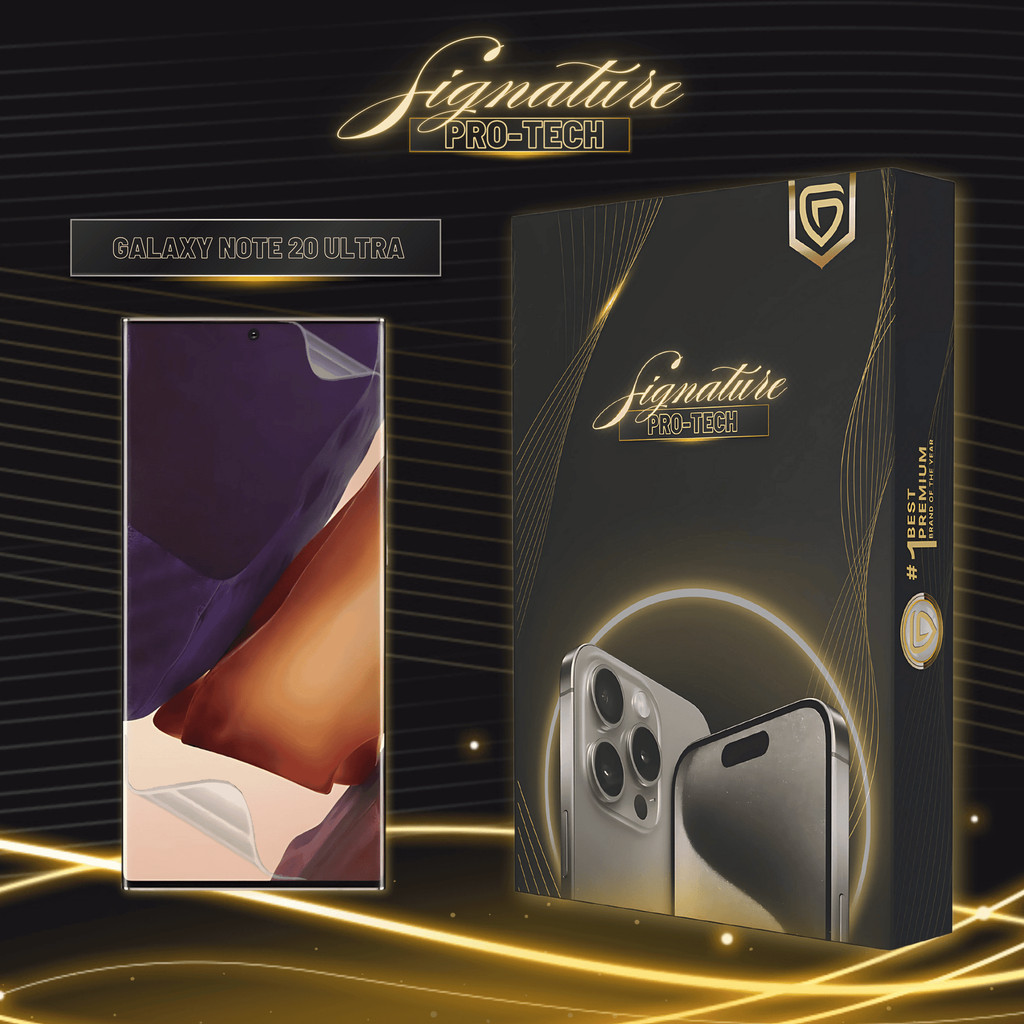 GETSO SIGNATURE PRO-TECH - Premium Anti-Scratch Protector for Samsung Galaxy Note20 Ultra / Screen G