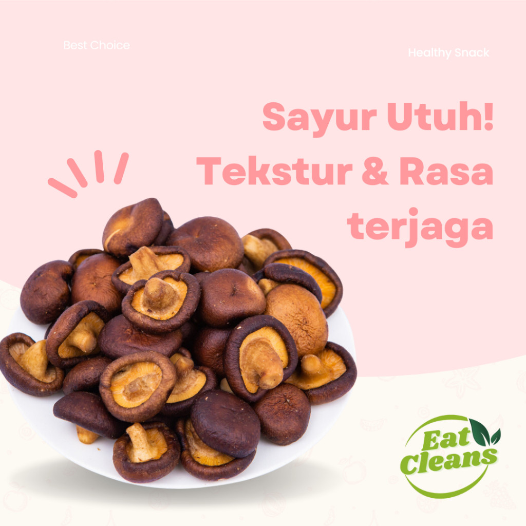 

Snack Jamur Champignon Krispi - Freeze Dried Mushrooms - Cemilan Sehat Keripik Jamur Kering -