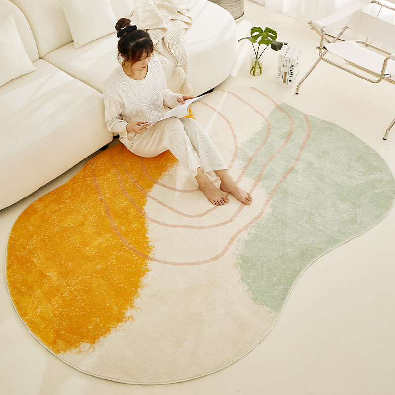 Karpet Mewah Dekorasi Ruang Tamu Mewah Ringan Karpet Tidak Beraturan untuk Kamar Tidur Karpet Area B