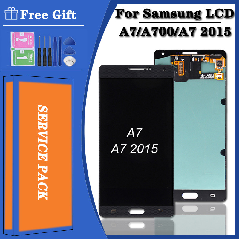 New 5.5" For Samsung  A7 2015 A700 A7000 A700H A700F A700FD LCD Display Touch Screen Digitizer Repla