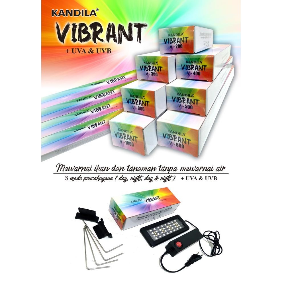 PREMIUM KANDILA VIBRANT UVA UVB / LAMPU AQUASCAPE / LAMPU AQUARIUM