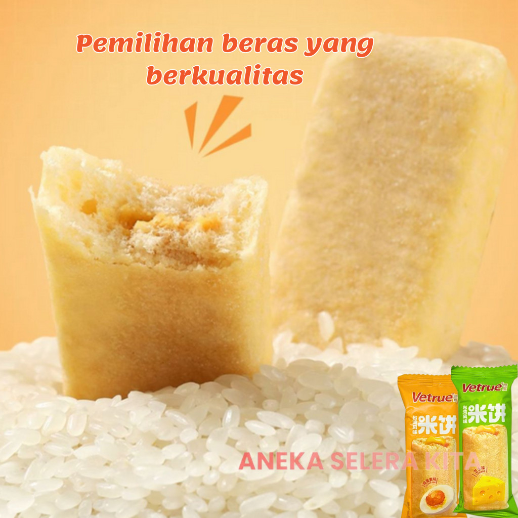 

Vetrue Taiwan Flavour Rice Crackers Rasa Salted Egg Yolk & Cheese 116g