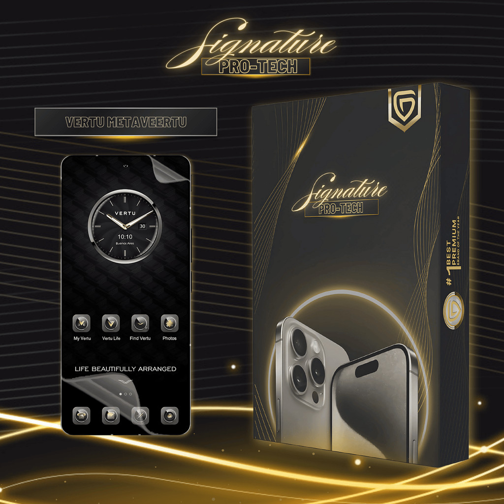 UniPhon SIGNATURE PRO-TECH - Premium Anti-Scratch Protector for Vertu Metavertu / Screen Guard Case 
