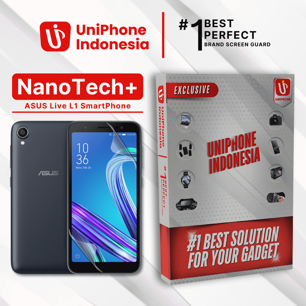 UniPhon EPU BIO GENESIS Hydrogel for ASUS Zenfone Live L1 Smartphone / Screen Guard (Nanotech+ 100% 