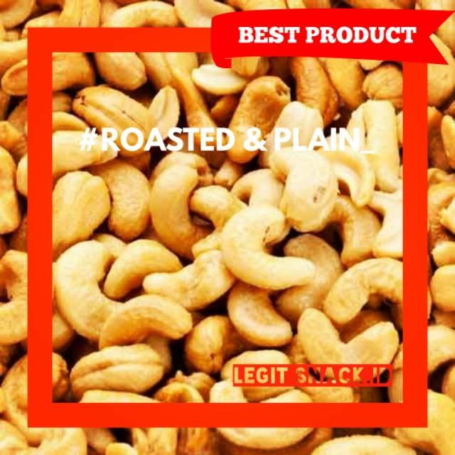 

Kacang Mede Original Tawar Plain / Kacang Mete Panggang Oven Roasted No Salt No MSG 500 Gram