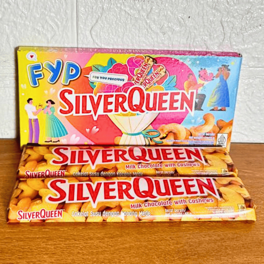 

SILVERQUEEN Mete Mede Cashew Almond Paket Coklat Valentine Day Value Pack 2pcs x 55 gram