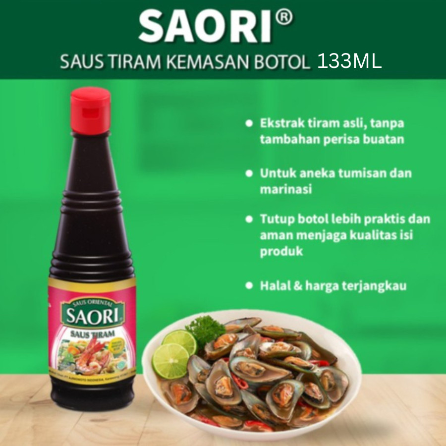 

[ BERKAH ] Saori Saus Tiram 133ml Saos Tiram Oriental Oyster Sauce Halal