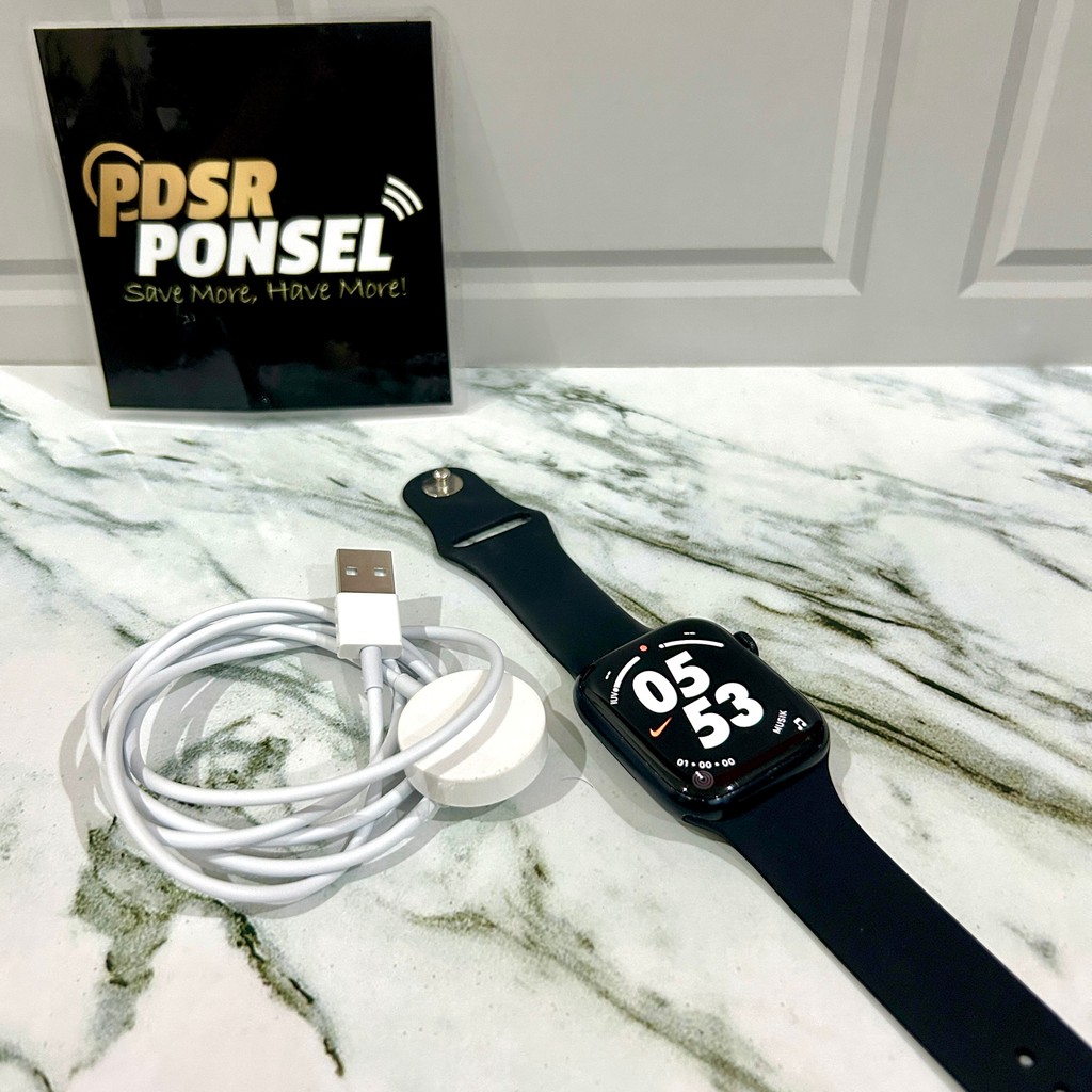 APPLE WATCH SERIES 7 45MM GPS MIDNIGHT UNIT DAN CHARGER MINUS