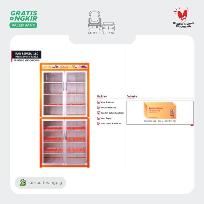 Terbaru Lemari Sepatu Aluminium 2 Tingkat / Rak Sepatu Murah / Rak Aluminium