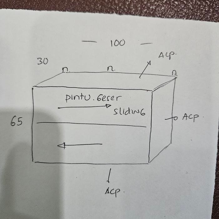 lemari gantung custom