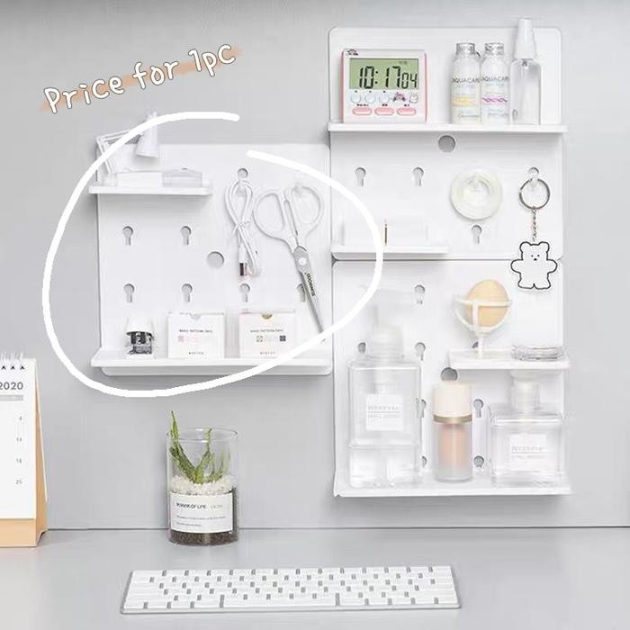 [MILOLI] 1Pc Wall Mount Deco Hanger Rack Aesthetic Desk Look Rak Dinding Rak Gantung - F0115