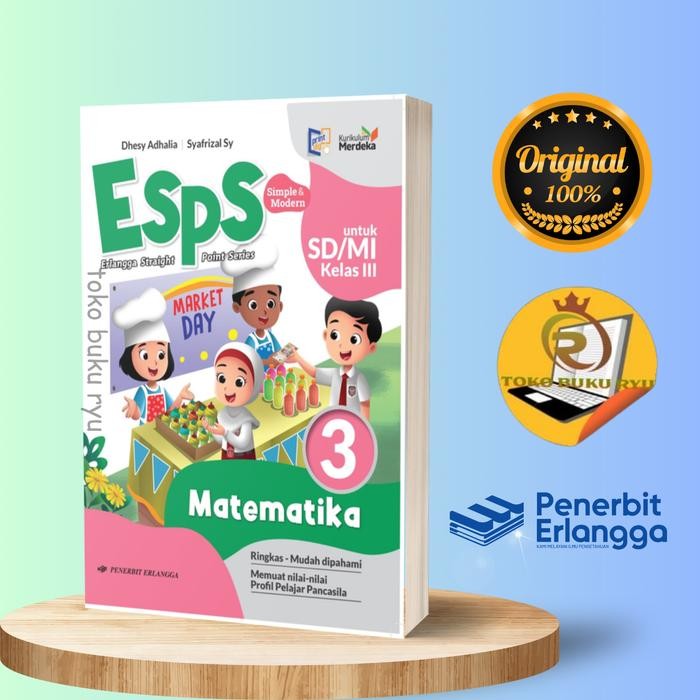 

SALE BUKU ESPS MATEMATIKA KELAS 1 2 3 4 5 6 SD KURIKULUM MERDEKA ERLANGGA READY
