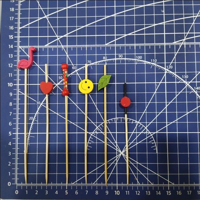 Tusuk Buah Bambu, Tusuk Cocktail, Kaido Isi 50 Pcs