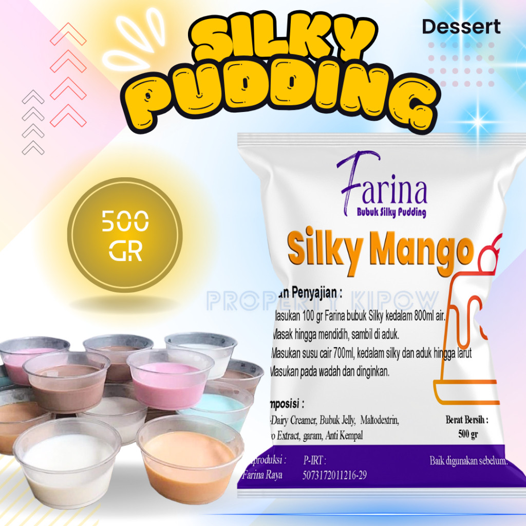 

Bubuk Silky Pudding Rasa Mangga # Silky Pudding Mangga # Topping Minuman # Minuman Kekinian # KiPOW