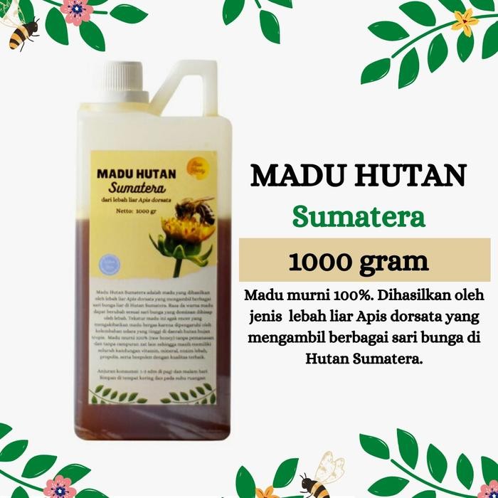

Caraka.store1 Madu Hutan Asli Murni Raw Honey 1000 Gram