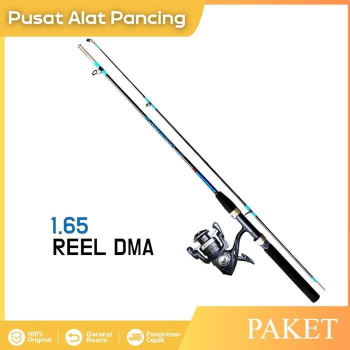 TERBARU 1 SET PAKET JORAN PANCING LAUT UNTUK KEKUATAN MAX DRAG 10KG DENGAN REEL PANCING METAL