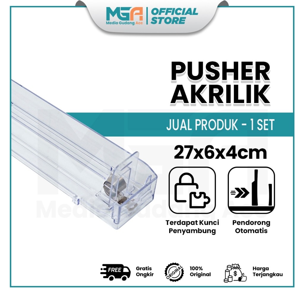 Pusher Rokok / Tempat Rokok / Rak Rokok Akrilik / Pusher Display Akrilik