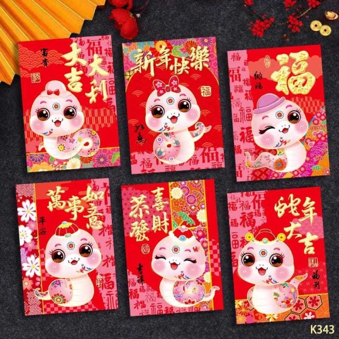 

^^^^^] 2025 Angpao Ular Pendek isi 6 Angpau Sincia Uler Imlek Murah Ornamen Ampau 2025 Ornamen Imlek