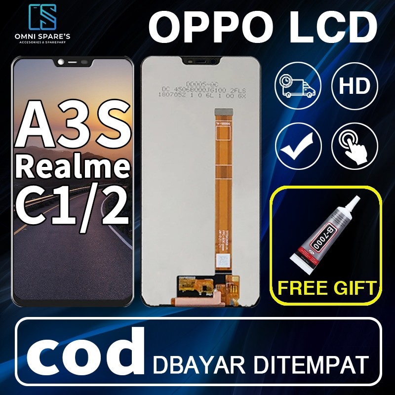 Souyoun - LCD OPPO A3S / OPPO A5/ REALME 2 / REALME C1 FULLSET ORI TOUCHSCREEN LAYAR HP COMPLETE