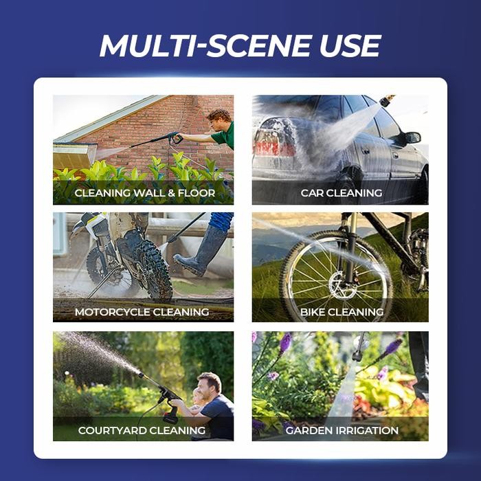 Alat Steam Cuci Motor & Jet Cleaner ChicSet Alat Cuci Mobil Baterai