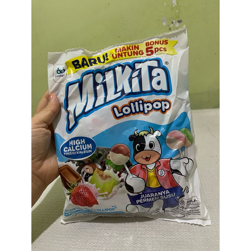 

Permen Milkita Lollipop Refil Perpak isi 30 Pcs